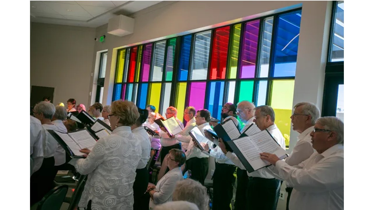 The Central Florida Master Choir and ShabbaTones Chorus performed during the Ocala Tree of Life Sanctuary service of dedication in Ocala, Florida on Sunday March 13, 2022.